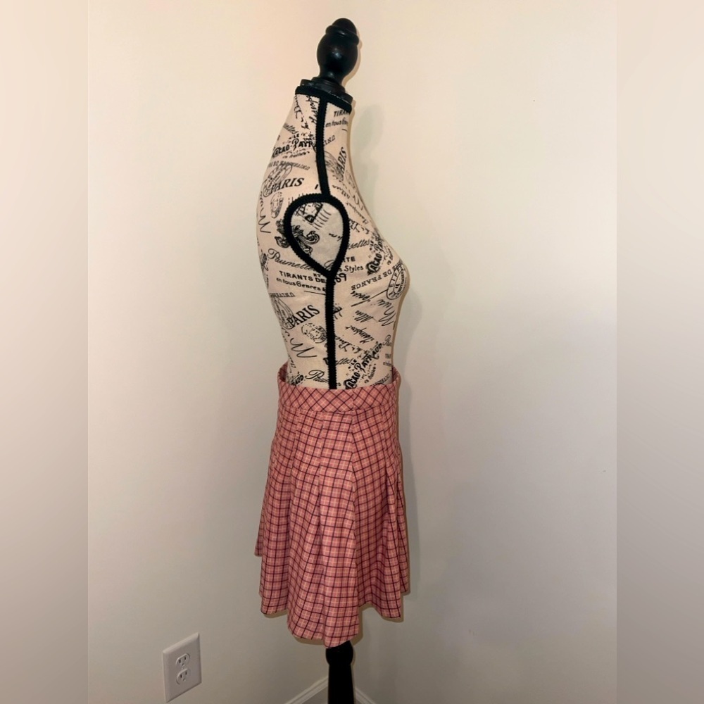 Love & Piece Junior's Pink Pleated Shirt, Small - Picture 4 of 6